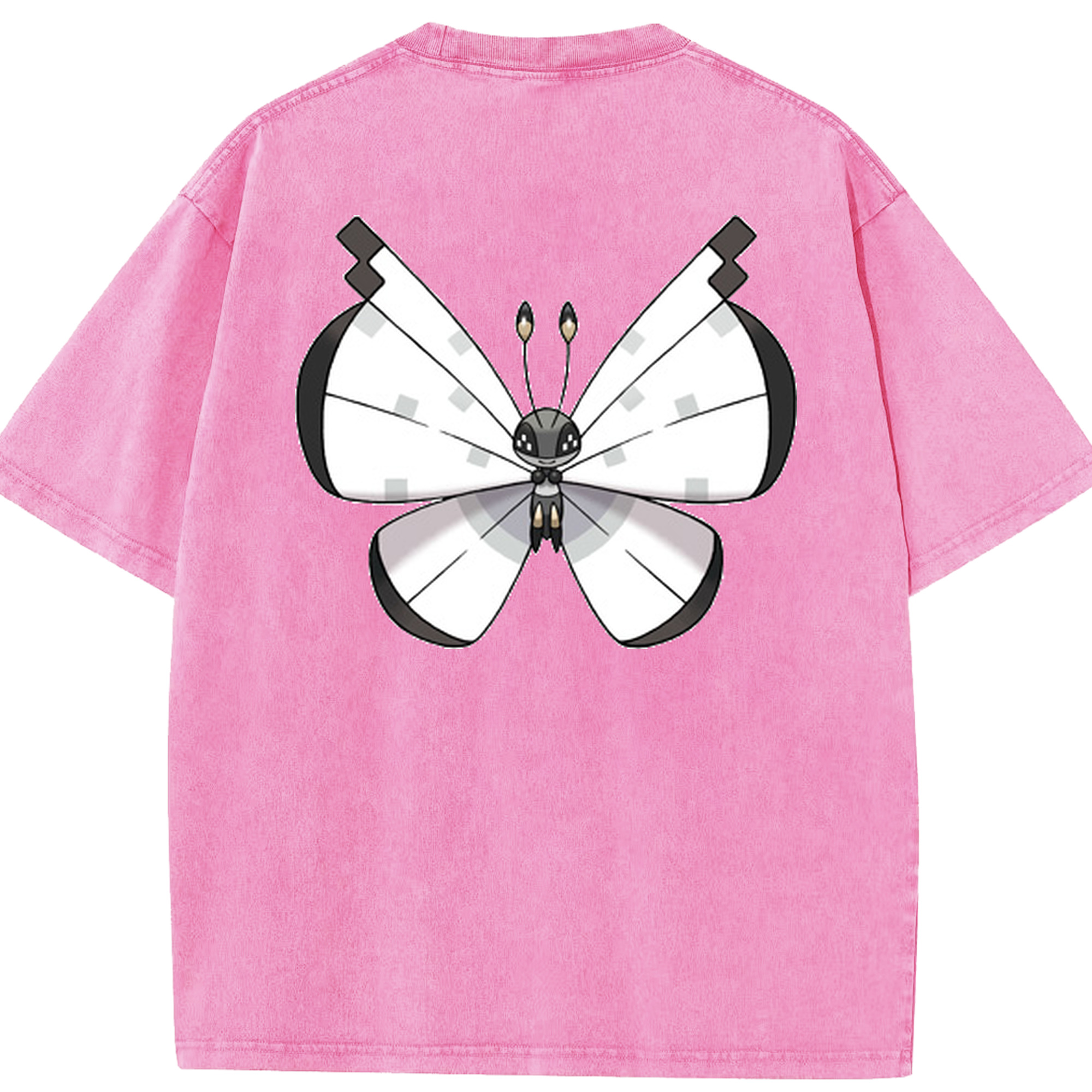 （画像用） ポケットモンスター Pokémon 綿100% ヴィンテージ風 半袖Tシャツ（背面プリント）